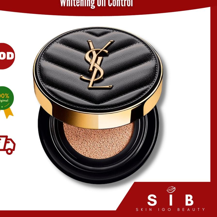 ℮ YSL Le Cushion Encre De Peau Whitening Oil Control 5G (TRAVEL) ♘