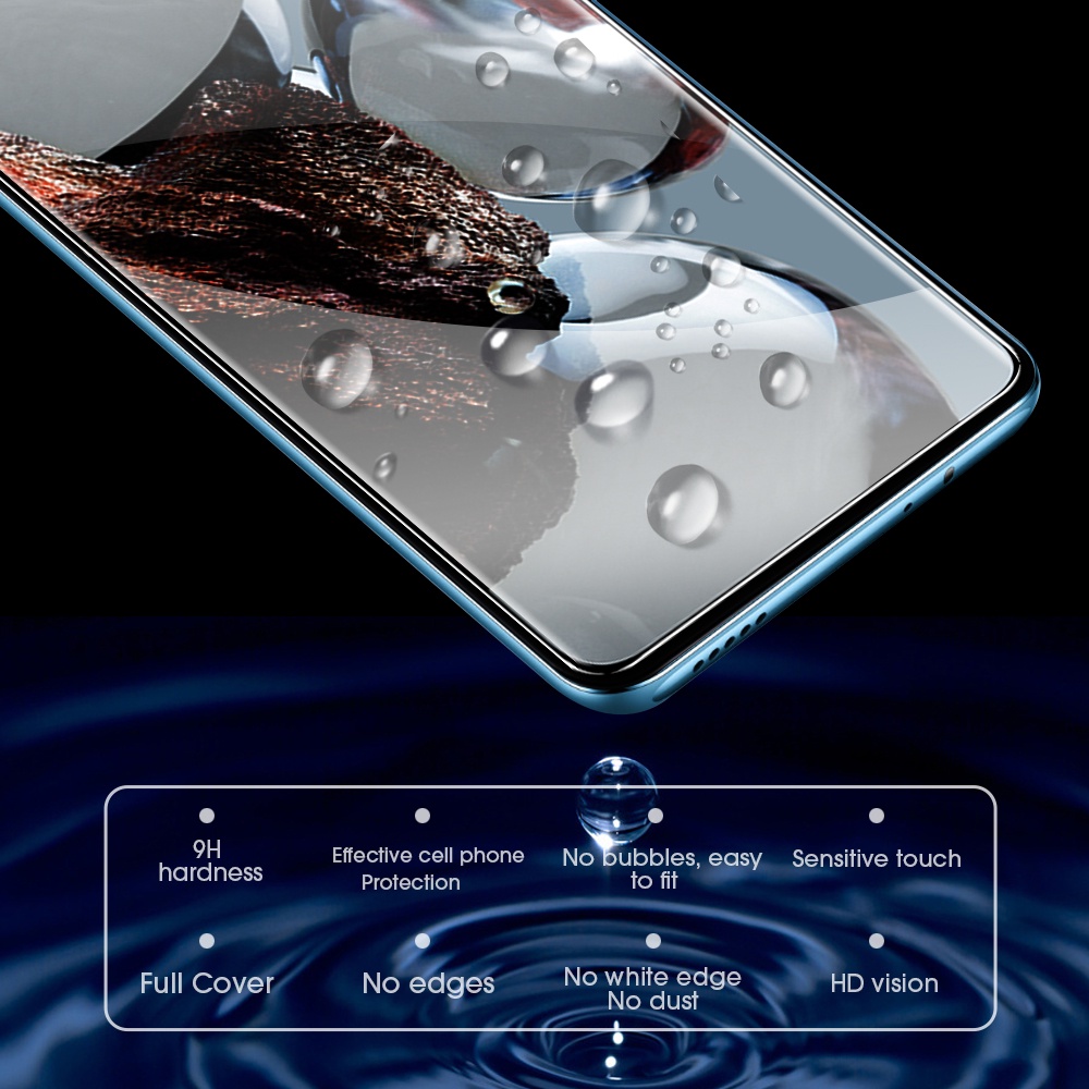 Full Coverage Anti-Saratch Tempered Glass Film, Pelindung Layar Anti Silau Kekerasan 9H, Kompatibel Dengan Xiaomi 12T 12T Pro