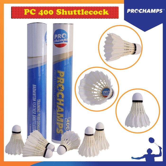 Shuttlecock Prochamp Pc 400 Shuttlecock Badminton Original