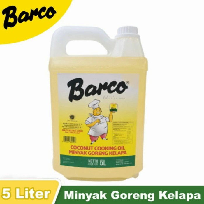 

minyak goreng kelapa barco 5liter jeringen