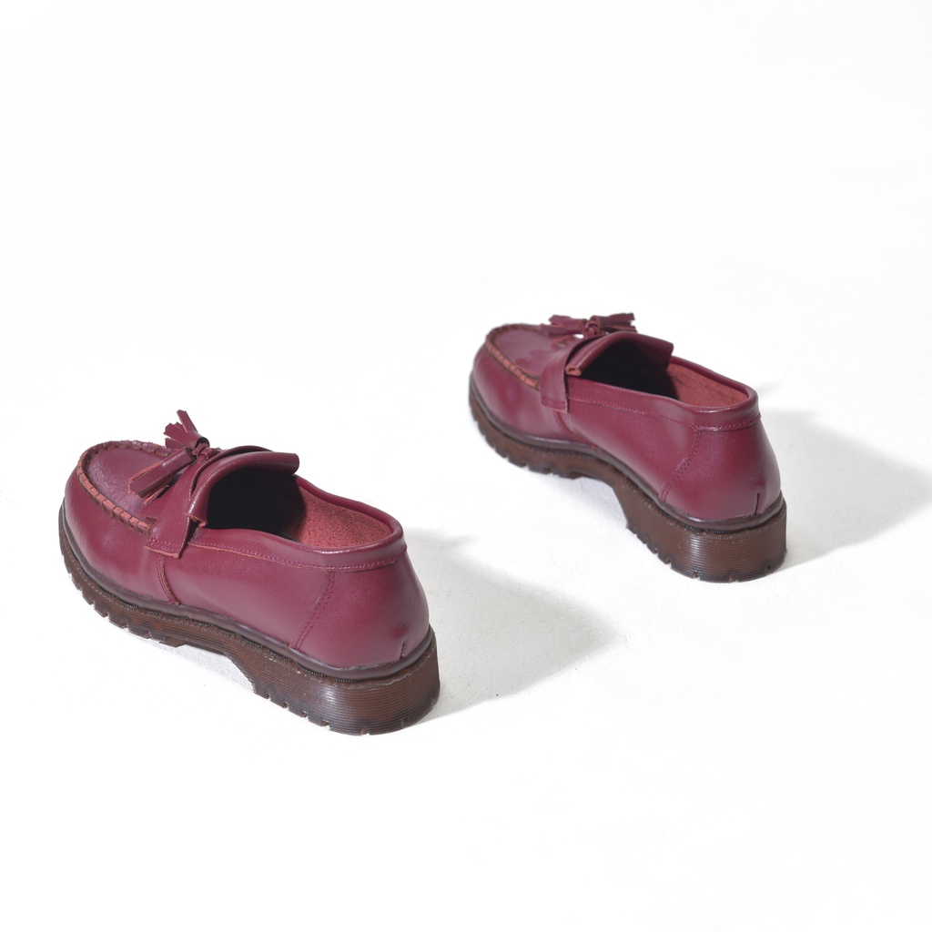 FLOODY BLUE I TASSEL LOAFER | ORTODOC MAROON | WOMAN