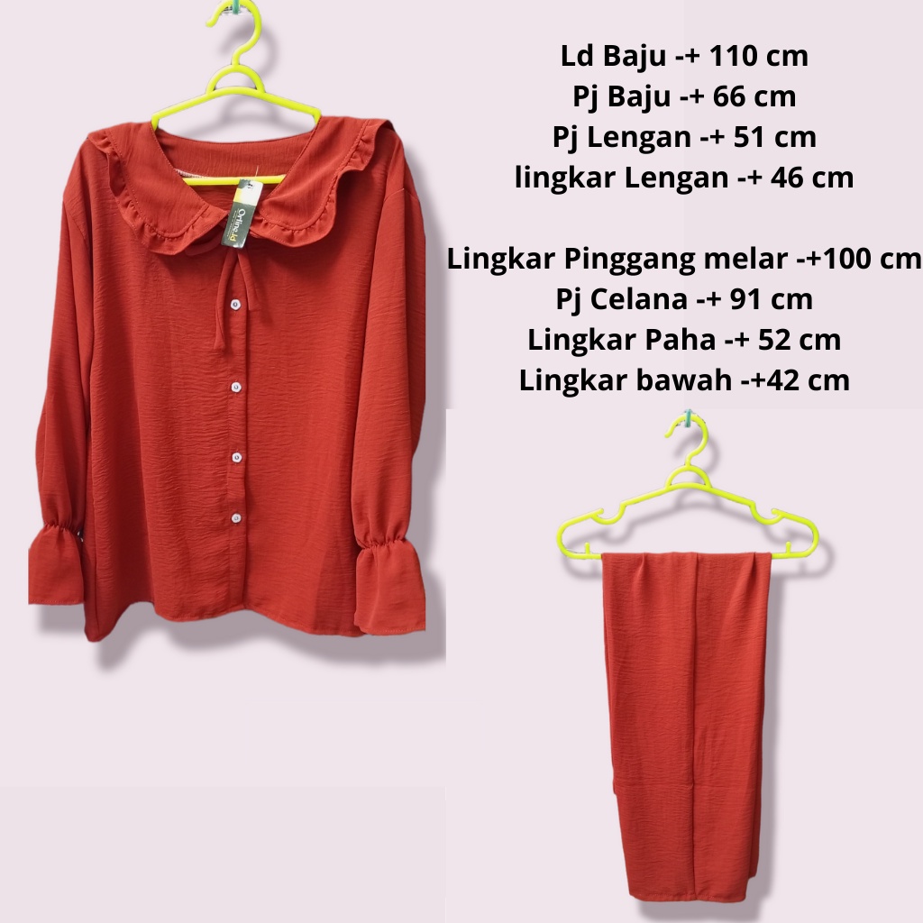 Setelan Rayon Cringkle / Setelan Rayon Wanita Kekinian