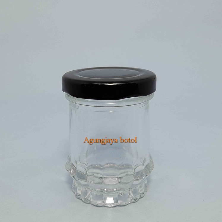 Jar Kaca 45 Ml Gelas Clear Tutup Alu Kaca / Jar Kaca / Toples Kaca / Jar Madu / Jar Lilin / Jar 45 M