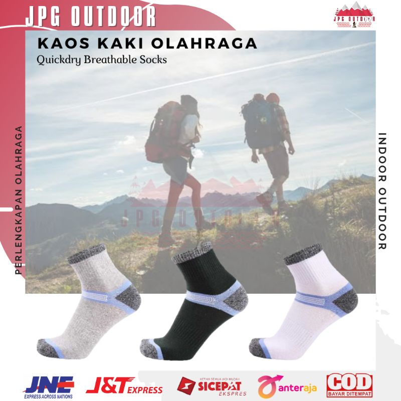 Kaos Kaki Olahraga Pria Wanita Quick Dry Breathable Socks