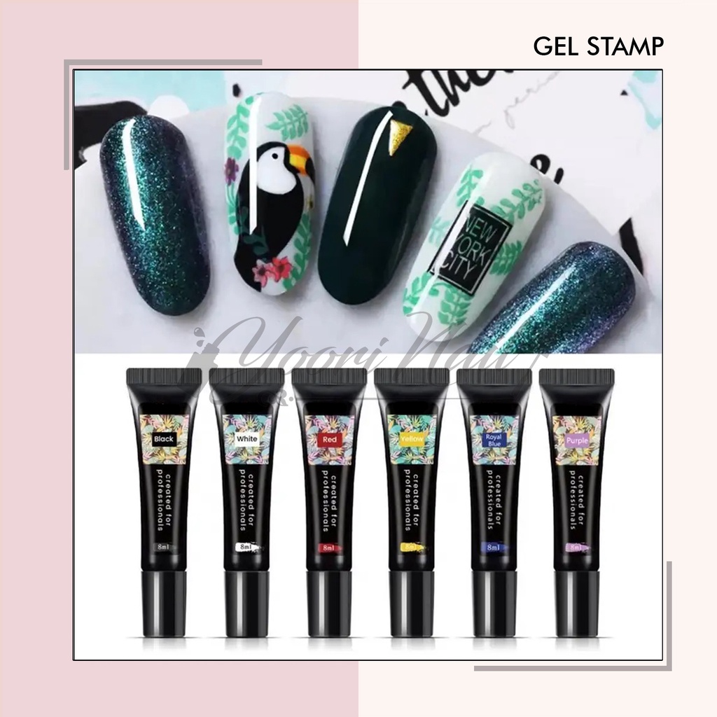 Stamping gel nail art kutek gel stamp stamper gel polish