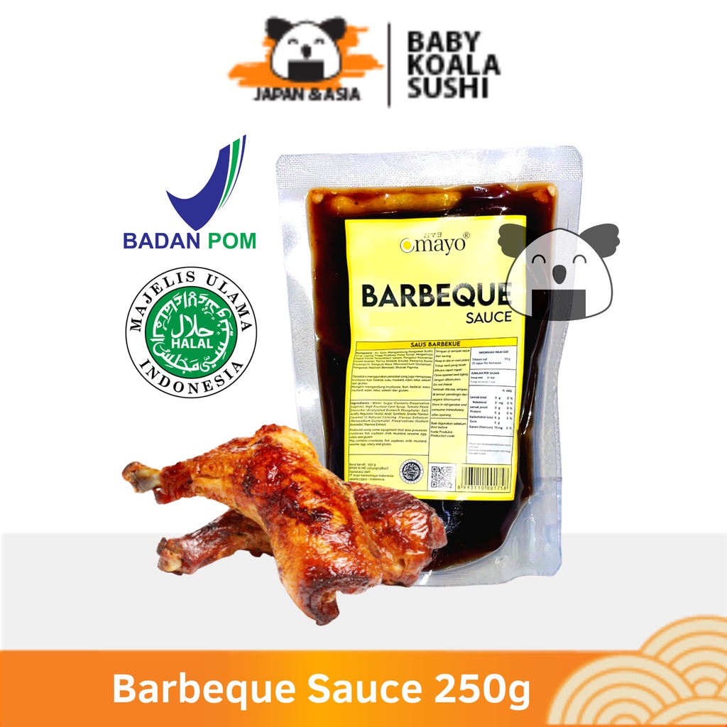 OMAYO Barbeque Sauce 250 g Halal | Saus Bumbu Bakar BBQ