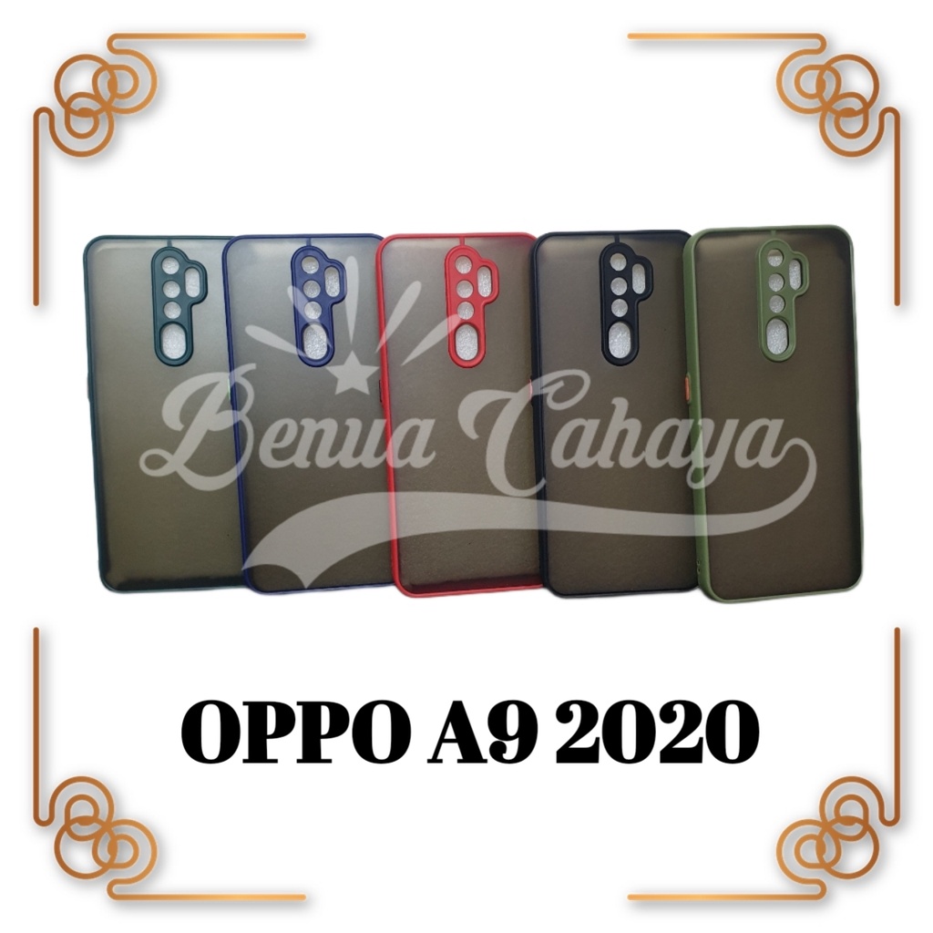 CASE MATTE OPPO A9 2020/A5 2020 MATE TRANSPARAN SLIM FUZE MAKARON