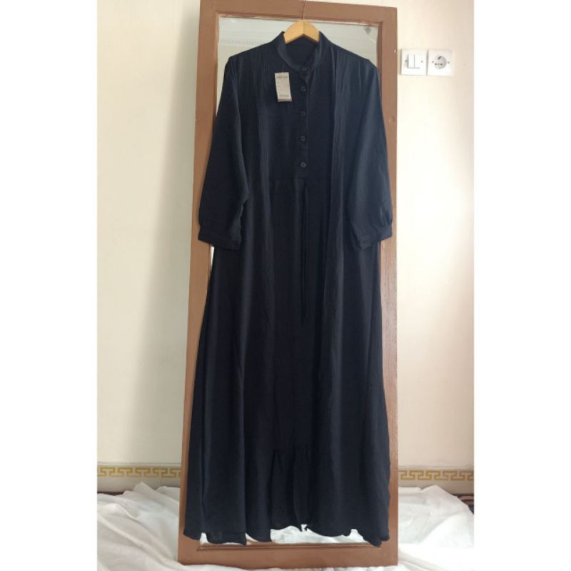 LALUNA MAXI DRESS/ GAMIS LEBARAN BUSUI TERBARU CRINGKLE