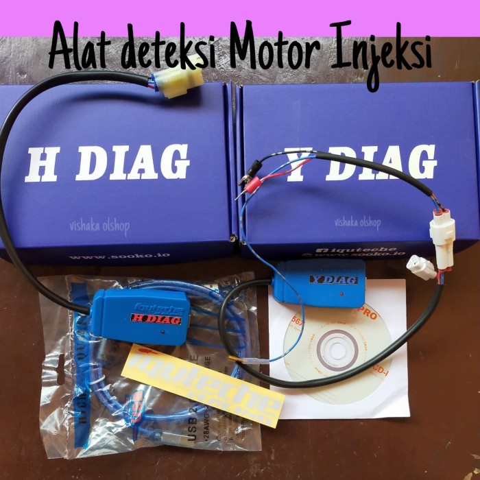 IQUTECHE ALAT SCANNER ALAT DETEKSI MOTOR INJEKSI 1 PAKET HONDA&YAMAHA