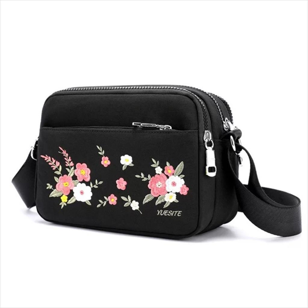 LS 405 - Slingbag Flowers Slingphone Mini Bag Tas Selempang Slempang Wanita Tas Ponsel Korea Casual