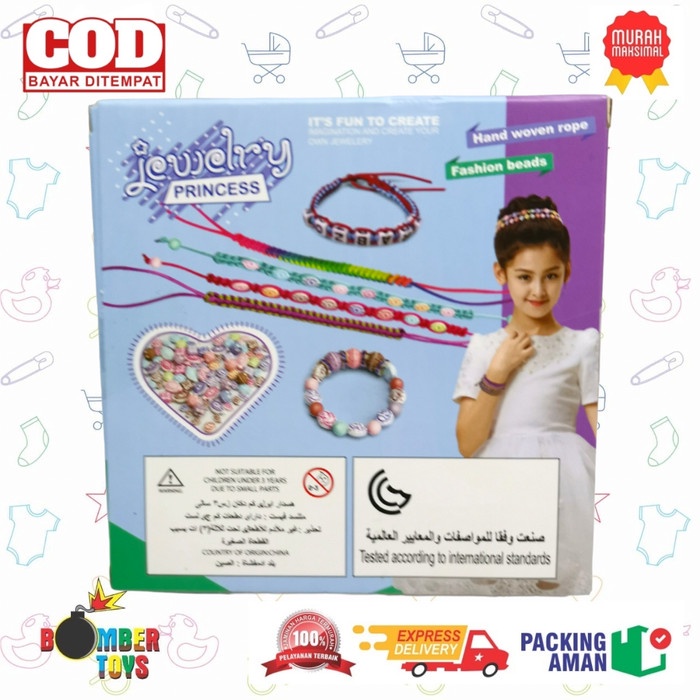 MAINAN ANAK DIY JEWELRY HANDMADE GELANG KREATIF MONTESORI LUCU MENARIK