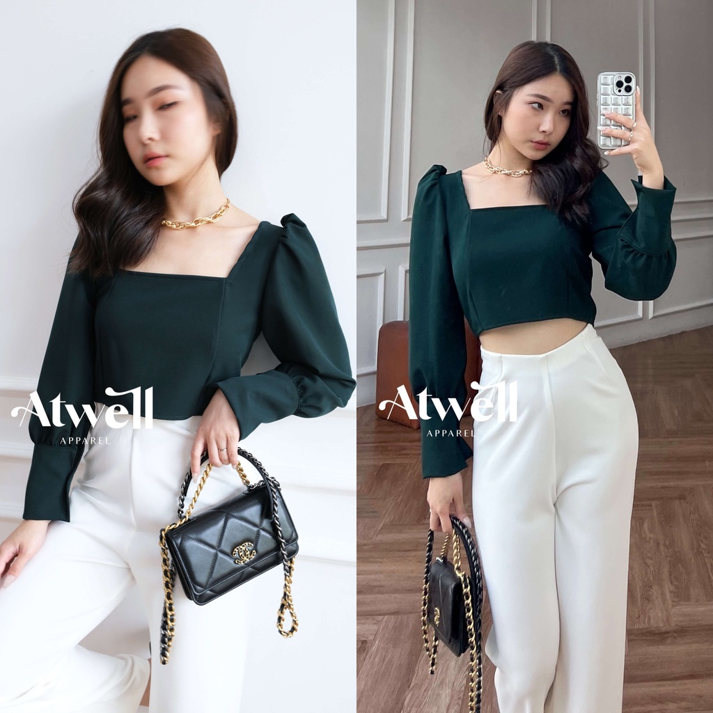 Elle Square Neck Crop Top