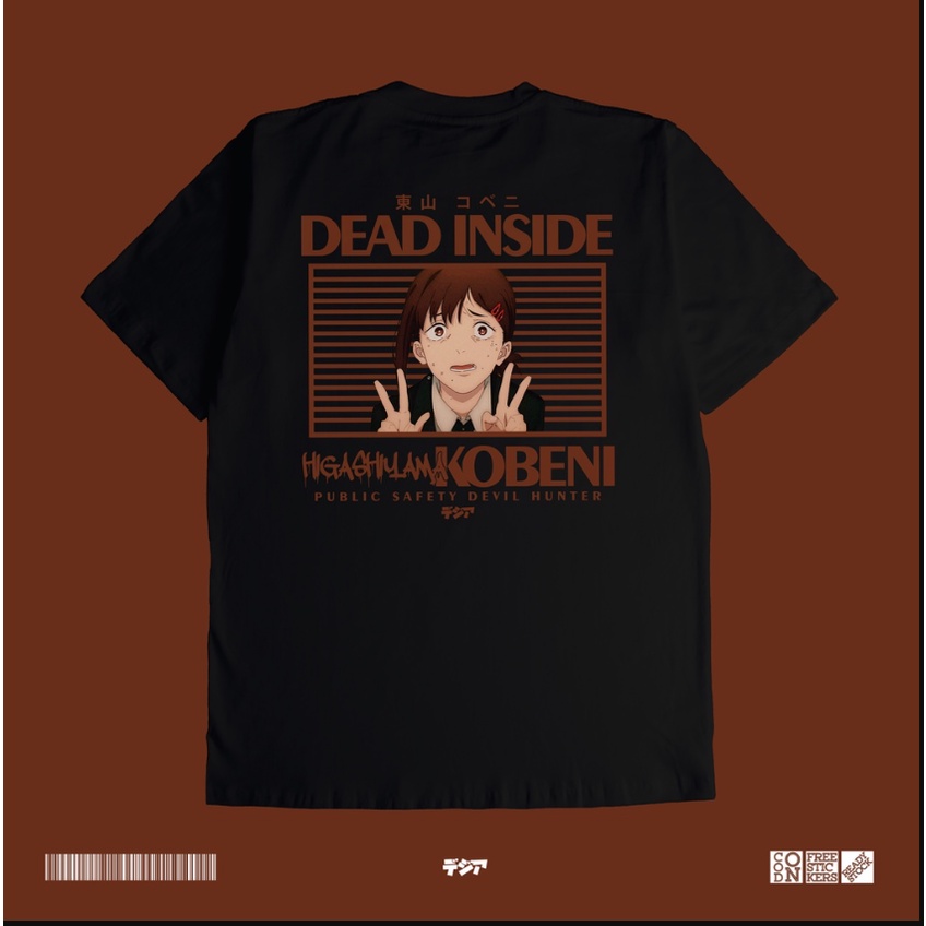 kaos distro pria anime  CHAINSAW-MAN  KOBENI HIGASHIYAMA