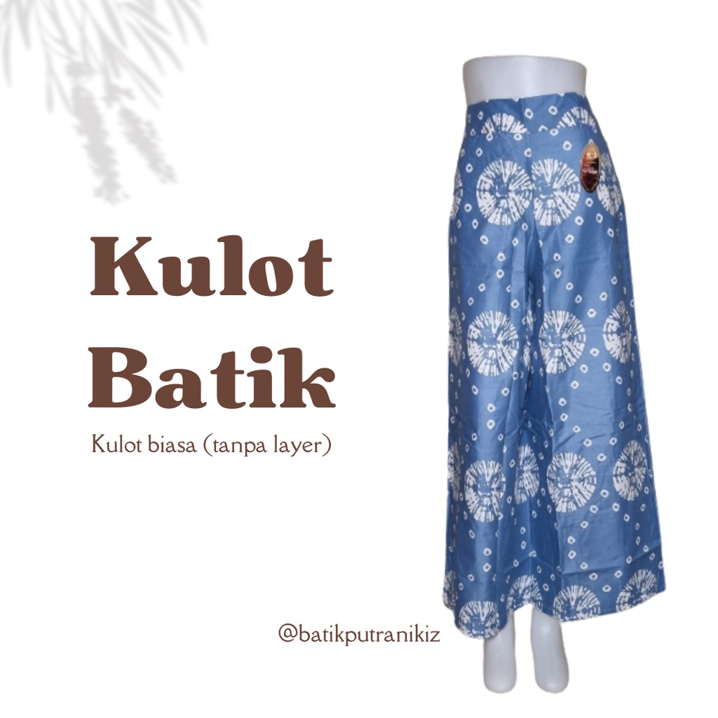 Celana Kulot Batik Tanpa Layer