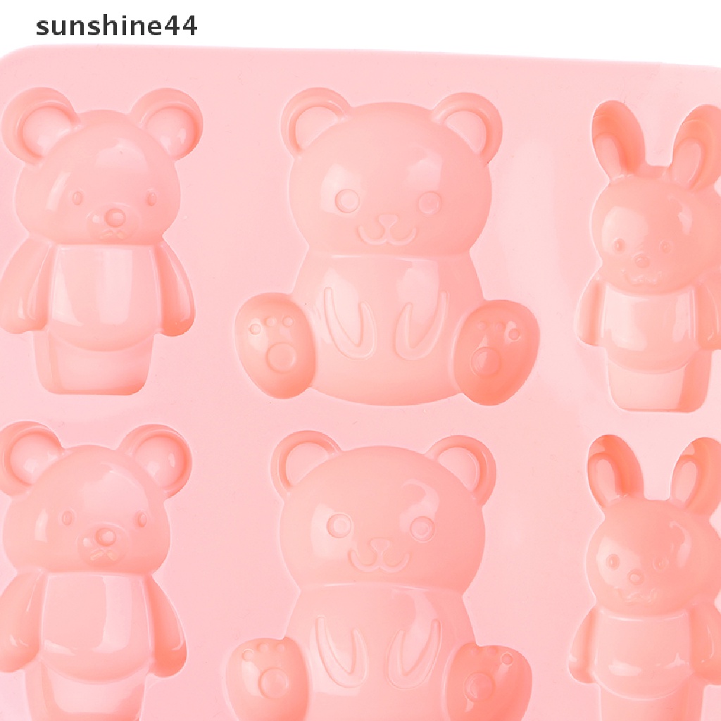 Sunshine Bear Cetakan Silikon Lucu Kartun Hewan Cetakan Kue Coklat.