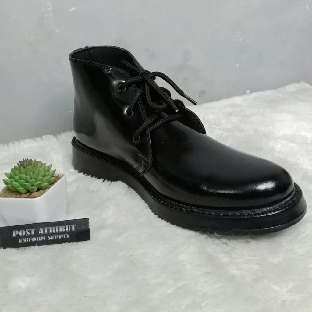 Sepatu PDH hitam kilap / Sepatu PDH Bertali / Sepatu PDH / Post Atribut / Sepatu Kilap