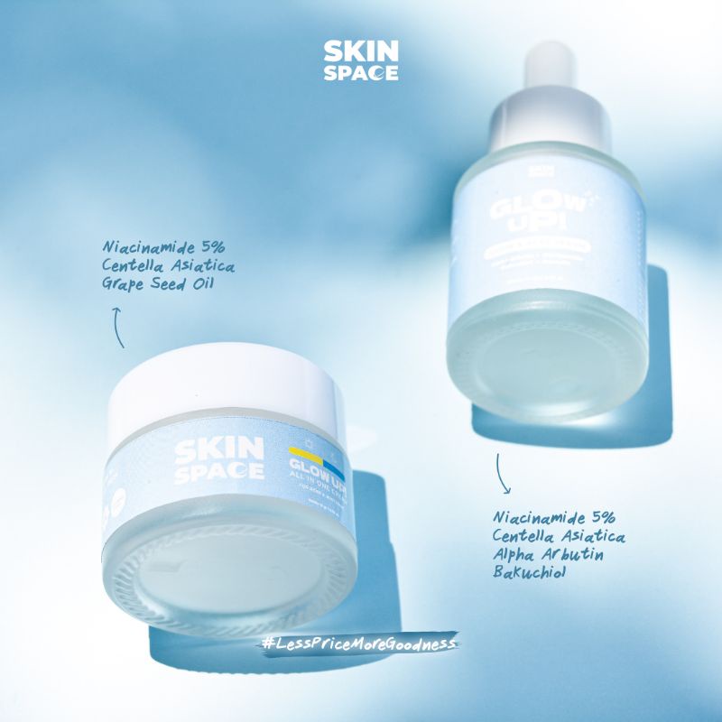 GLOW UP PACKAGE! BUNDLING CREAM &amp; SERUM - MOISTURIZER SKINSPACE