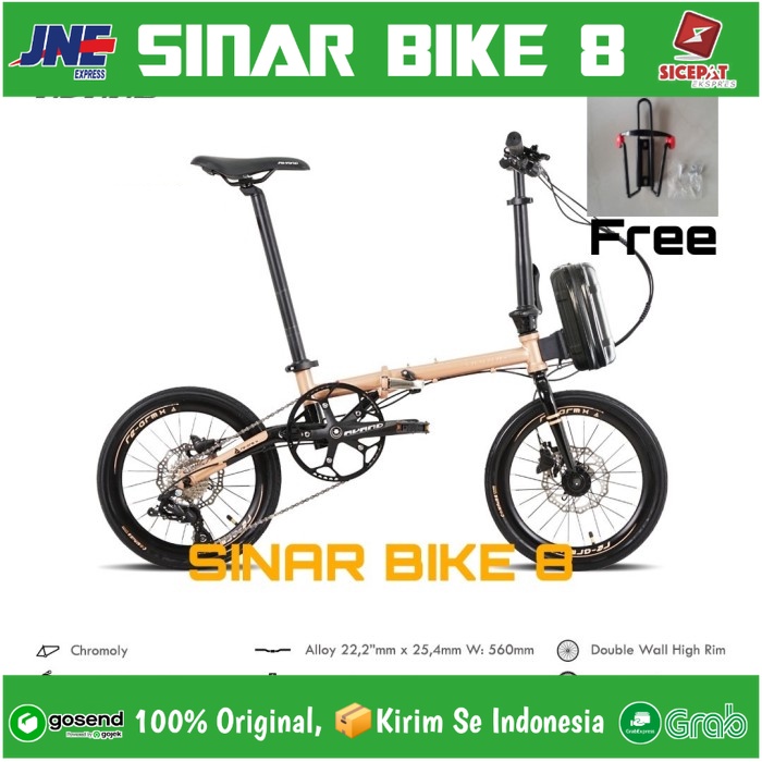 Sepeda Lipat Ukuran 16 Inch AVAND RE AM By United Bike Chromoly 10 speed
