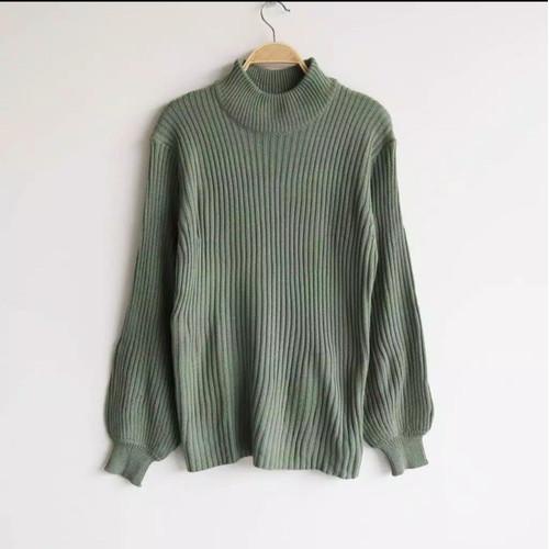 ATASAN BAYONET TURTELNECK LENGAN BALON MURAH