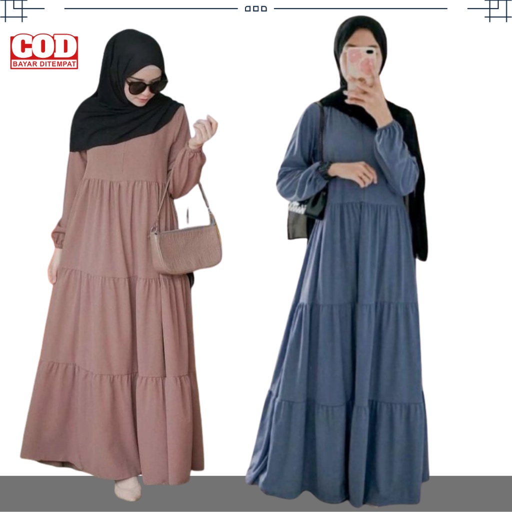 Gamis Polos Premium Import Remaja Dewasa