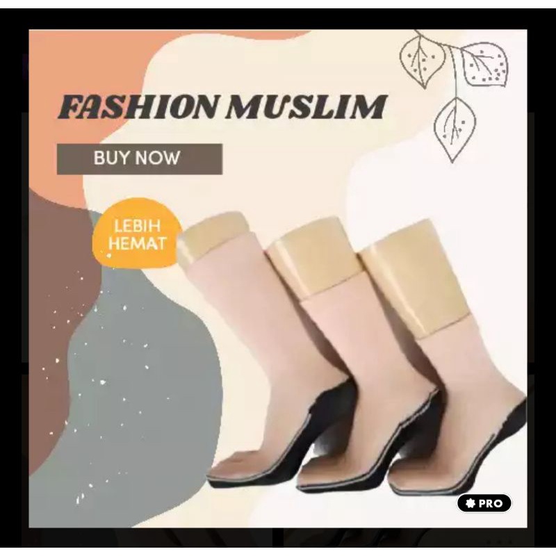 Kaos Kaki Wanita Muslimah/ Kaos Kaki Jempol [Bahanya Adem,Lembut]