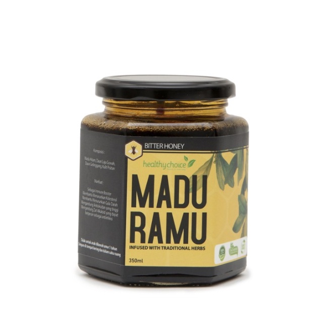 

HEALTHY CHOICE Madu Ramu Hitam / madu pahit / madu halal / madu rempah