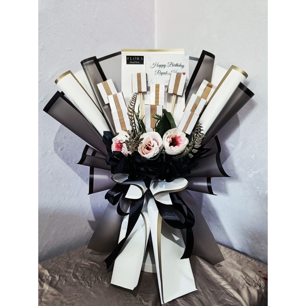 KERANGKA ROKO BOUQUET - BUKET ROKO UNTUK HADIAH WISUDA ULANG TAHUN PASANGAN PACARR