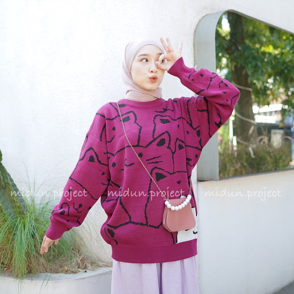 SWEATER MOSSY KNIT | SWEATER RAJUT PREMIUM