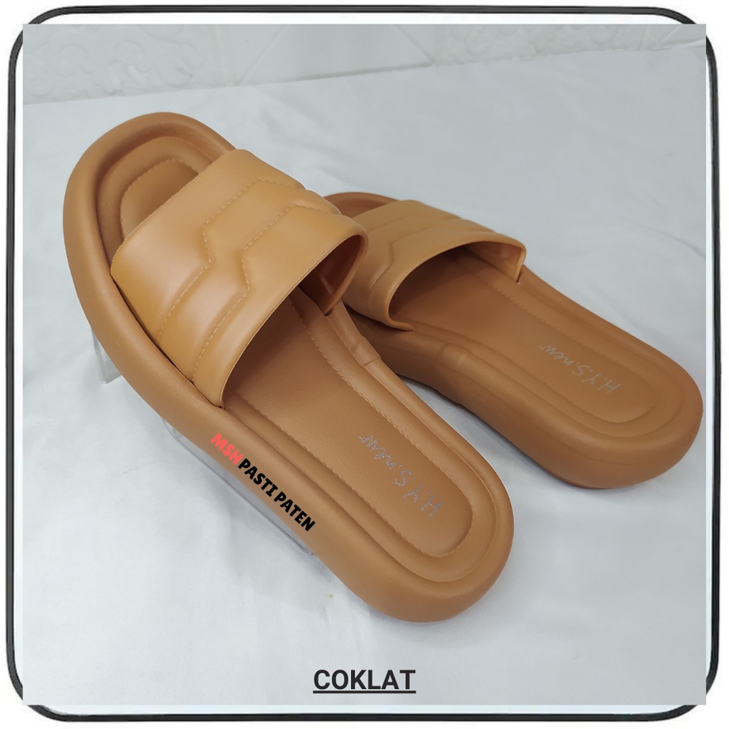 HYS 2309 Terbaru Sandal Slop Import Perempuan Sandal Empuk Anti Slip