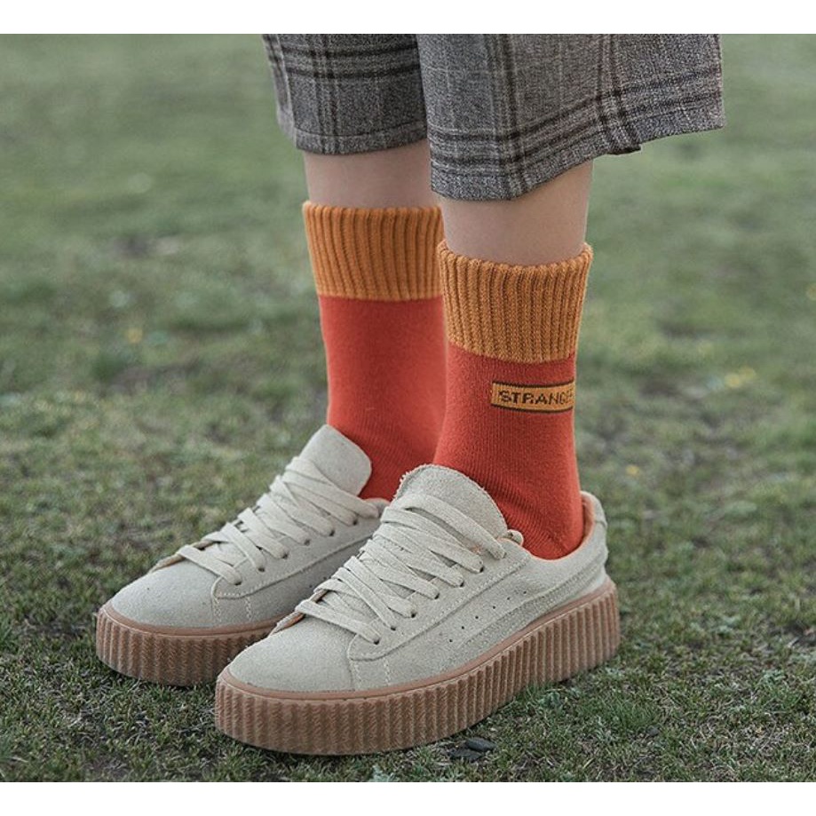 Kaos Kaki Wanita Japanese Tebal Strancer Women Socks SCH042