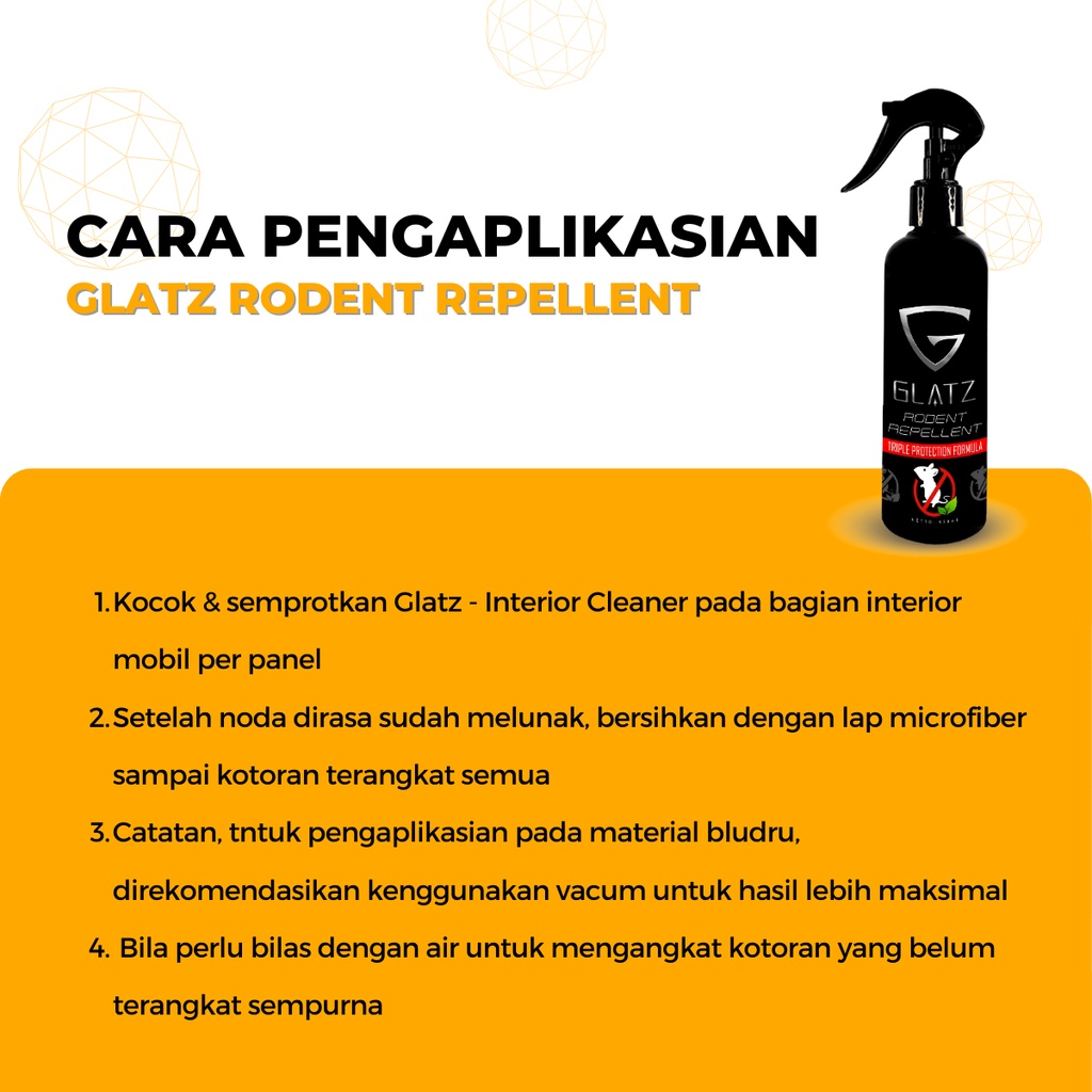 Pengusir Tikus Mobil Ampuh Spray Tuntas GLATZ Rodent Repellent Botol Cair Semprot Aroma Sereh