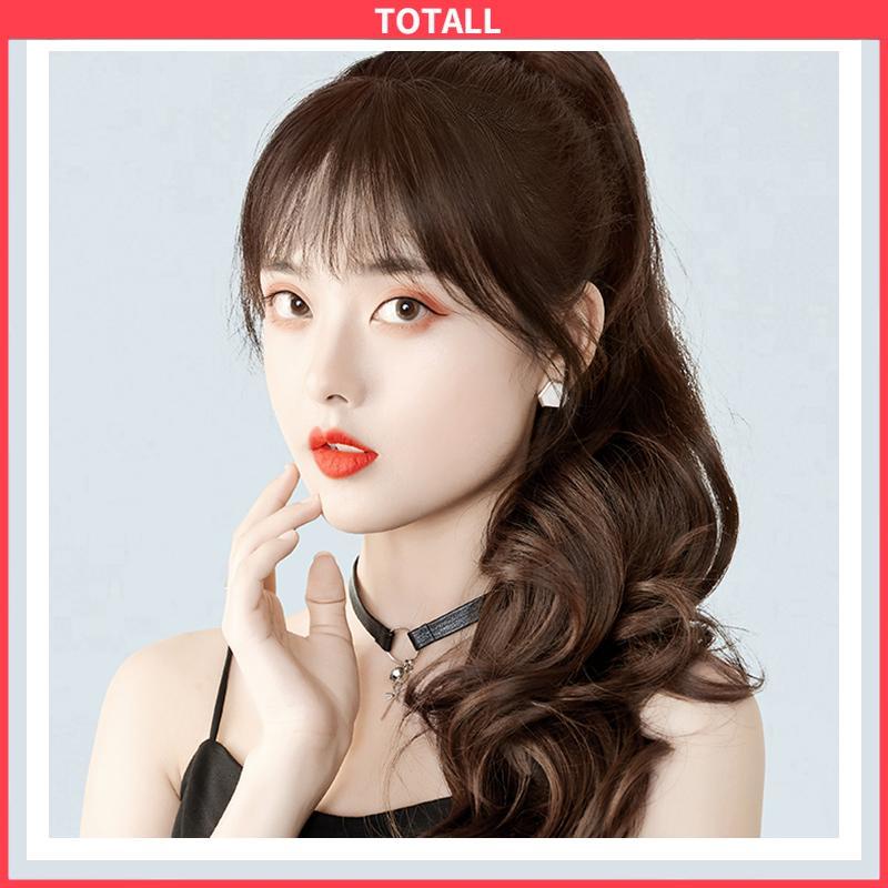 COD Ikat Rambut Palsu Gelomban Wig Rambut Gelombang Cakar Klip Rambut Pendek Kuncir Kuda Poni Keriting 8 Gigi Klip Wig Wanita-Totall