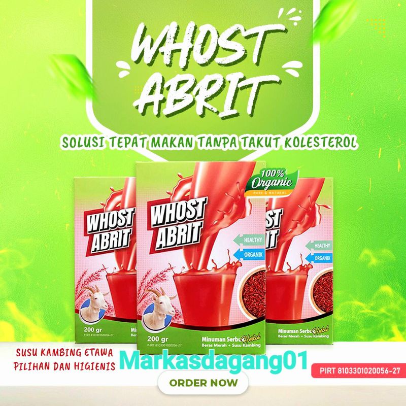

SUSU KAMBING ETAWA BUBUK / WHOST ABRIT SOLUSI TEPAT MAKAN TANPA TAKUT KOLESTEROL
