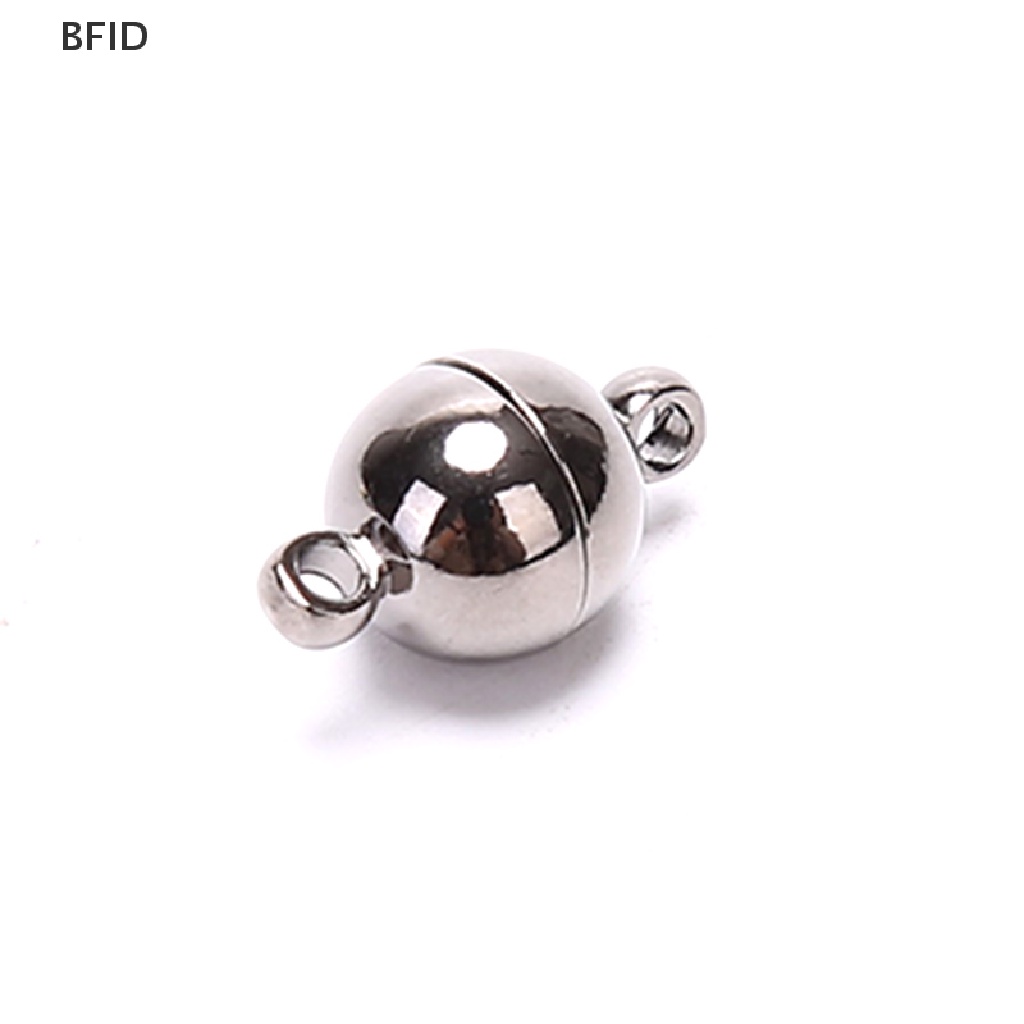 [BFID] 10pcs Magnetic Lobster Clasps Buckle Hook Bola Bulat DIY Membuat Perhiasan Temuan [ID]