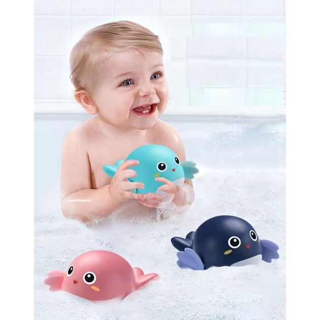 Mainan Mandi Bayi - Mainan Mandi Anak Bentuk Dolphin Lucu Berenang Di Kolam Renang - Mainan Mandi Lumba - Lumba - Bath Toy Baby