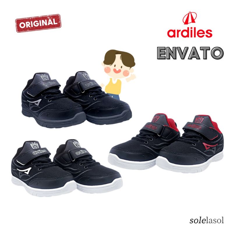 SEPATU ANAK SEKOLAH LAKI DAN PEREMPUAN ARDILES ENVATO OCELARIS TRODON TRENDY KEREN MURAH