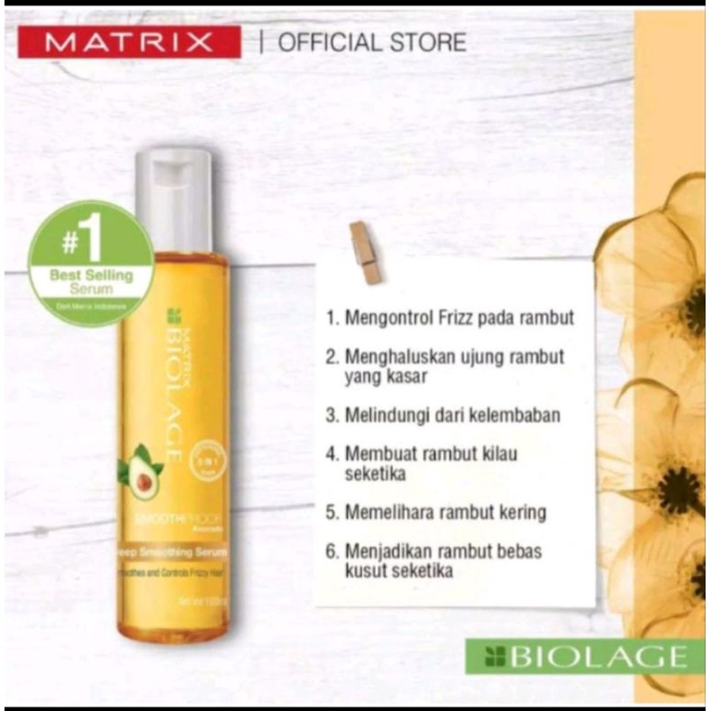 MATRIX VITAMIN RAMBUT SMOOTH SERUM 100ML