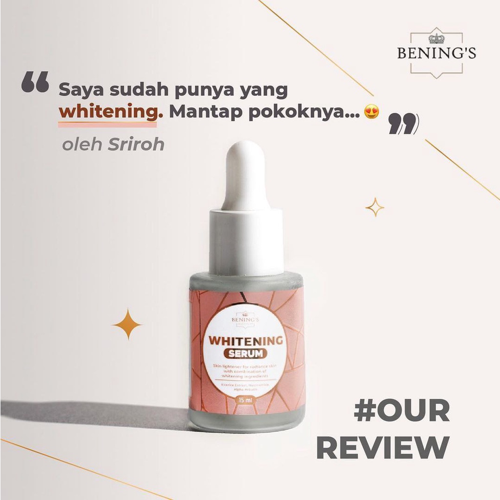 BPOM COD Benings Serum Whitening Mencerahkan Skincare Dr Okky