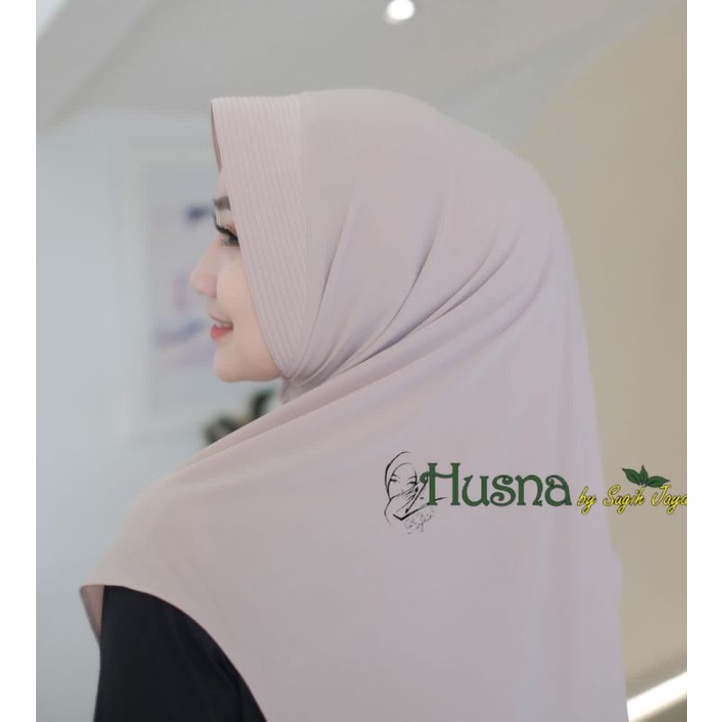 Jilbab Husna Pet Marwah Jersey Zara Premium