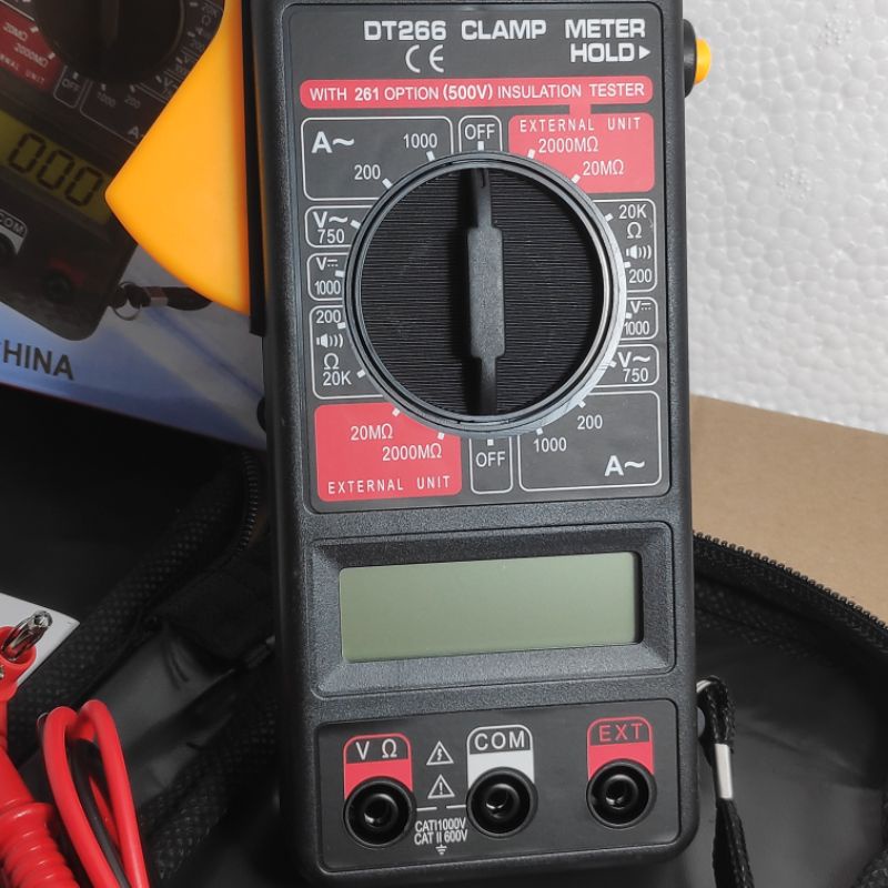 Digital DT266 Digital Clamp Ampere Multimeter Tang Ampere Digital Multitester Tang Amper AVOmeter Clamp Amper