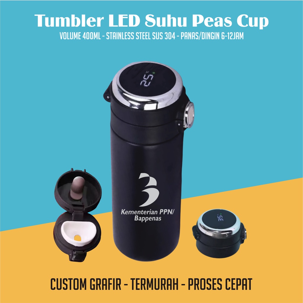 Tumbler Peas Cup, Tumbler Peas Cup LED Suhu, Tumbler Led Suhu Custom, Tumbler Led Custom, Thumbler Led Suhu Custom, Thumbler Led Custom, Tambler Led Suhu Custom, Tambler Led Custom, Tumbler Custom, Thumbler Custom, Tambler Custom, Tumbler, Thumblr PL-03