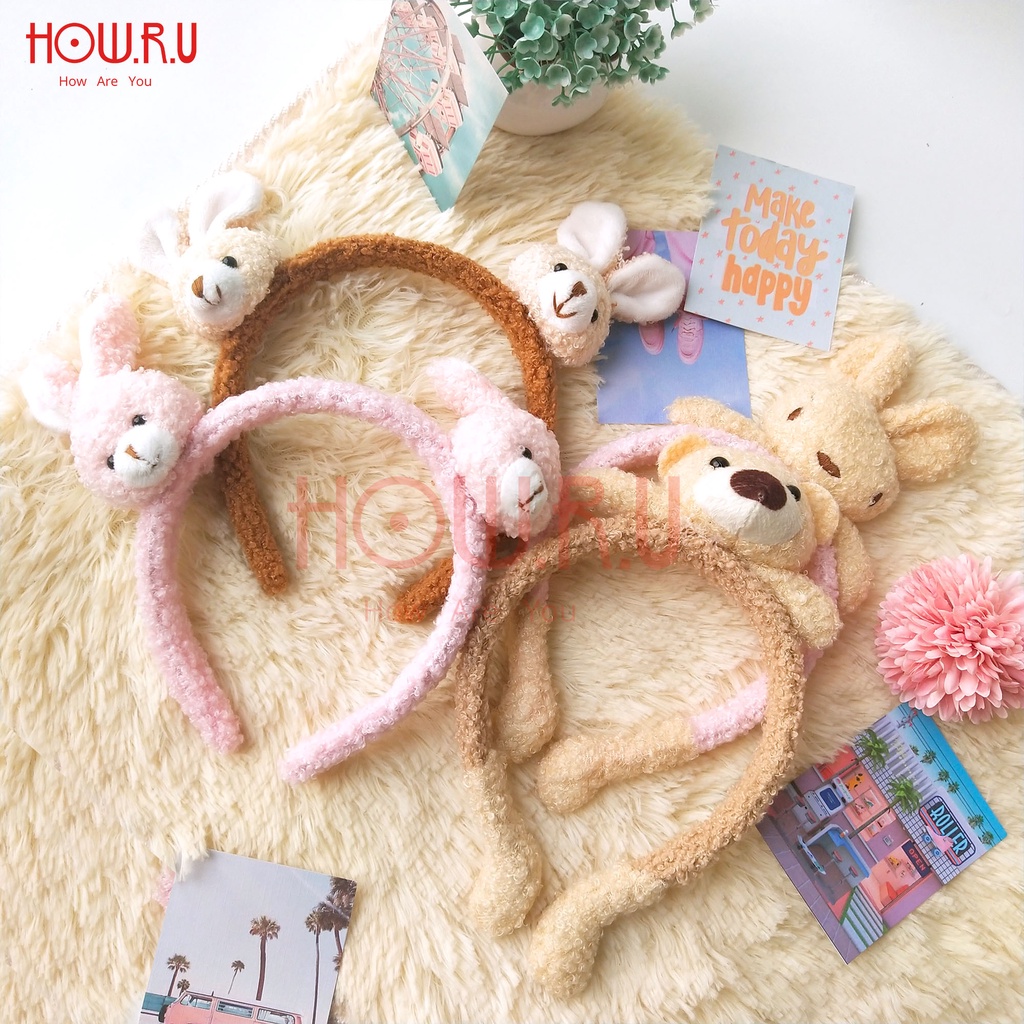 HOW.R.U | Bando Furry Bunny Bear Lucu