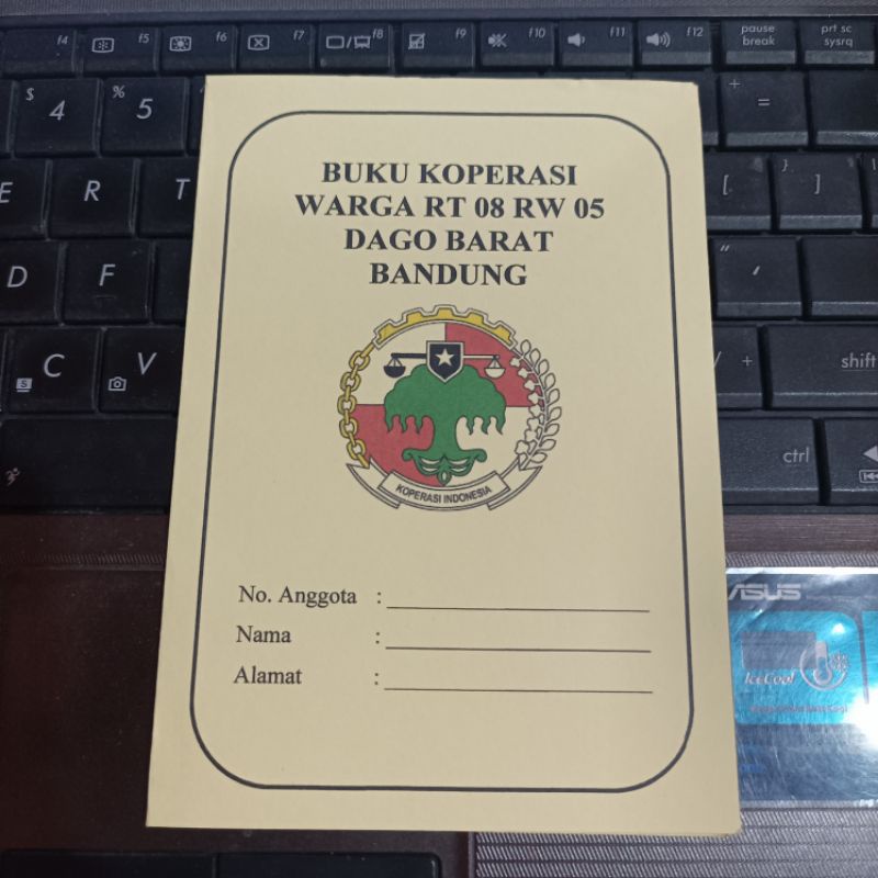 

Buku Koperasi A6 sebesar buku tabungan 20 Halaman