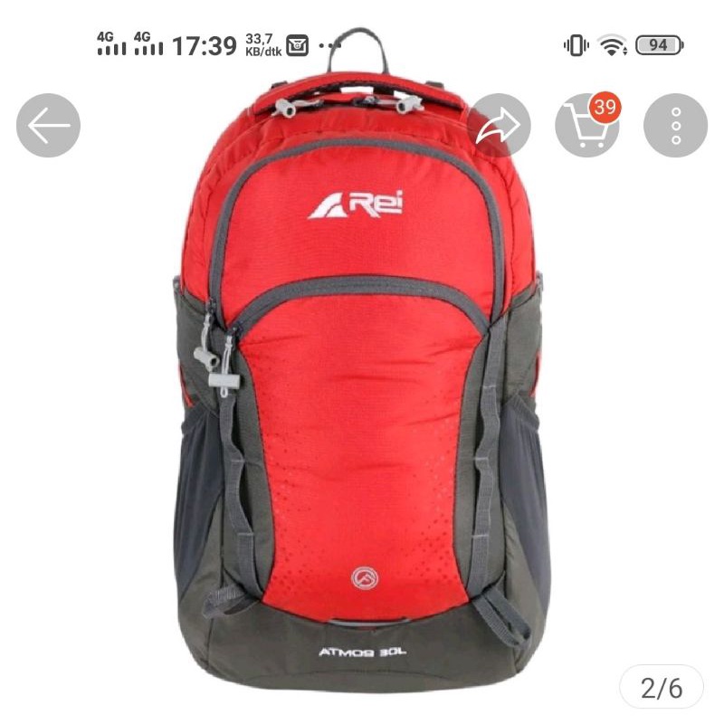 Tas Ransel Pria Rei Atmos 30L Original+USB