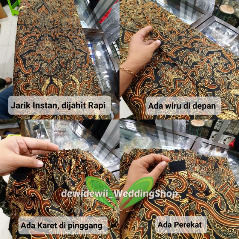 Jarik Cewek Instan (Standart &amp; Jumbo) || Motif Godong Telo