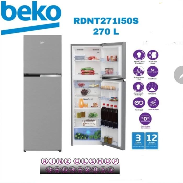 KULKAS 2 PINTU BEKO RDNT271I50S INVERTER 2 DOOR 270 LITER