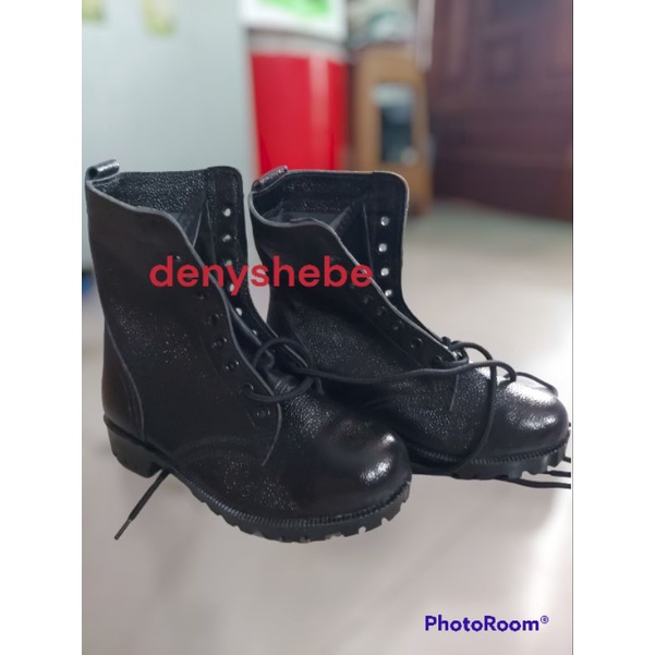 SEPATU PDL KULIT JERUGJ JATAH POLRI