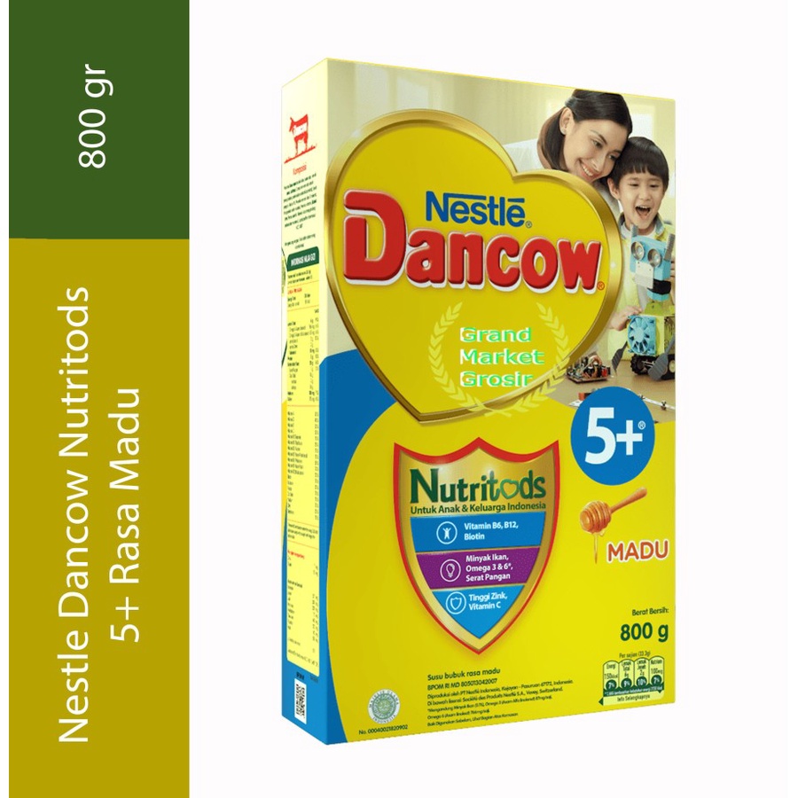 

Nestle Dancow Nutritods 5+ 800gr - Madu - Vanila - Cokelat Susu Bubuk 800 g