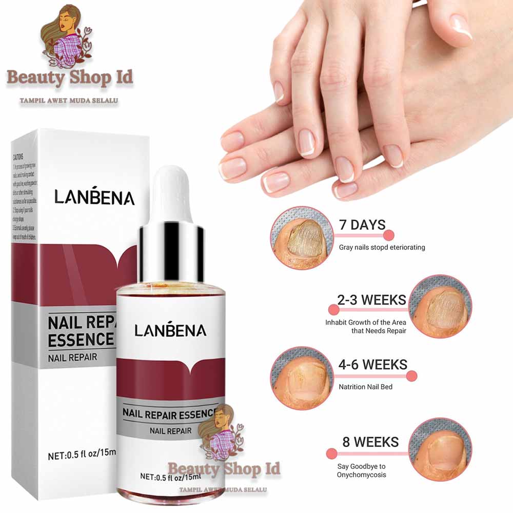 Beauty Jaya - Lanbena Nail Repair Essence Serum Perawatan Jamur Kuku Manicure Pedicure