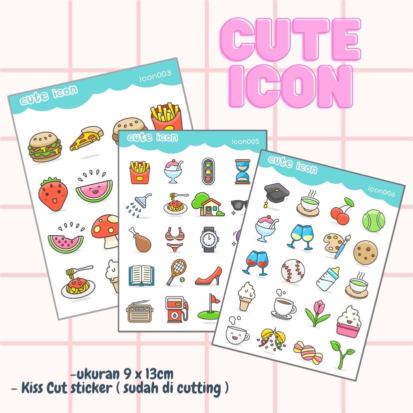 

[DOKI] Stiker Dekorasi Lucu / Sticker Journal / Stiker Aesthetic Memo Sticky Notes Journal Scrapbook Planner